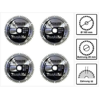 Makita - CMSF16560E - 165 x 1.85 x 20 mm - Sägeblatt Makita - CMSF16560E - 165 x 1.85 x 20 mm - Sägeblatt