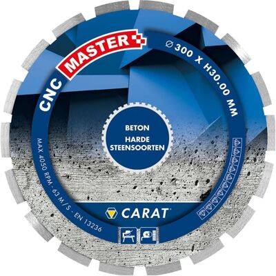 Carat, Sägeblatt, Diamantzaag Beton 300X25,40Mm, Cnc Master Carat, Sägeblatt, Diamantzaag Beton 300X25,40Mm, Cnc Master