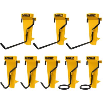 Dewalt Dwst82816-0 8-teiliger Handwerkzeug-Haken-Set – Garage & Werkstattwandaufbewahrung Dewalt Dwst82816-0 8-teiliger Handwerkzeug-Haken-Set – Garage & Werkstattwandaufbewahrung
