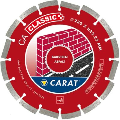 Carat, Sägeblatt, CAC1253000 Diamanttrennscheibe Ziegel-Asphalt CA CLASSIC 125x22.23MM Carat, Sägeblatt, CAC1253000 Diamanttrennscheibe Ziegel-Asphalt CA CLASSIC 125x22.23MM