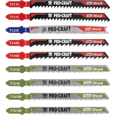 Procraft, Sägeblatt, JB15 Stichsägeblatt Set 15 tlg. 1 - 50 mm für Holz und Metall Procraft, Sägeblatt, JB15 Stichsägeblatt Set 15 tlg. 1 - 50 mm für Holz und Metall