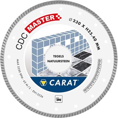 Carat, Sägeblatt, DIAMANTZAAG TEGELS/NAT.STEEN Ø230x25,40MM, CDC MASTER - CDCM230400 - CDCM230400 Carat, Sägeblatt, DIAMANTZAAG TEGELS/NAT.STEEN Ø230x25,40MM, CDC MASTER - CDCM230400 - CDCM230400