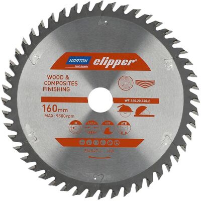 Norton Clipper - SIRKULSAG - 160x20 - 48Zähne - Sägeblatt Norton Clipper - SIRKULSAG - 160x20 - 48Zähne - Sägeblatt