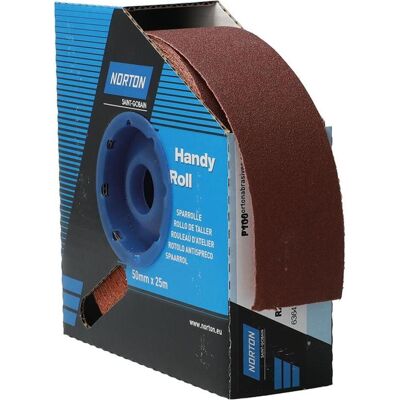 Norton R222 Schleifmittel - 50x25mm Rolle P100 Norton R222 Schleifmittel - 50x25mm Rolle P100