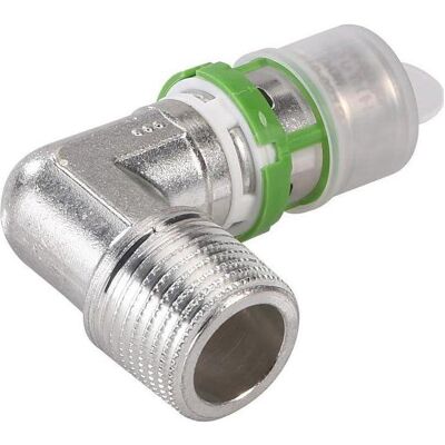 Comap, Rohrverbindungstechnik, Kolano 90 stopni GZ zaprasowywane MultiSkin mosiądz/cynowany 16x1/2 (Winkelverbindung) Comap, Rohrverbindungstechnik, Kolano 90 stopni GZ zaprasowywane MultiSkin mosiądz/cynowany 16x1/2 (Winkelverbindung)