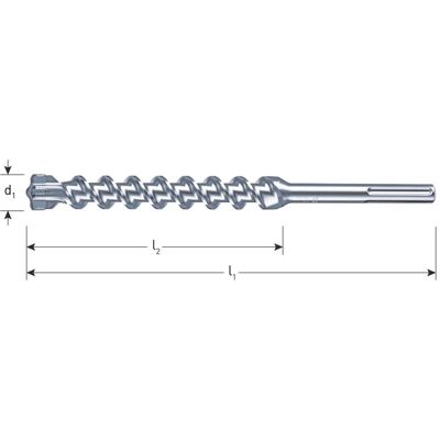 Rotec, Bohrereinsatz, type 203 hamerboor, SDS-max, QUATTRO-X, 4-snijder, Ø 20 x 400 x 520 mm. Rotec, Bohrereinsatz, type 203 hamerboor, SDS-max, QUATTRO-X, 4-snijder, Ø 20 x 400 x 520 mm.