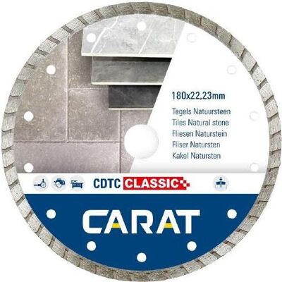 Carat, Sägeblatt, CDTCC18030 Diamanttrennscheibe CDTC CLASSIC 180x22,23 MM Naturstein / Beton Carat, Sägeblatt, CDTCC18030 Diamanttrennscheibe CDTC CLASSIC 180x22,23 MM Naturstein / Beton
