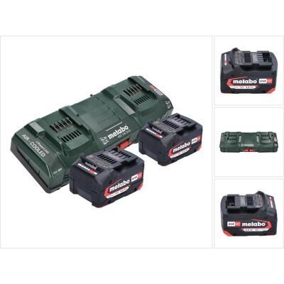 Metabo - 18V 4,0Ah Li-Power Akku Pack - 2x CAS 625027000 + ASC 145 DUO Ladegerät - Battery Pack Metabo - 18V 4,0Ah Li-Power Akku Pack - 2x CAS 625027000 + ASC 145 DUO Ladegerät - Battery Pack