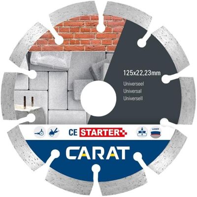 Carat, Sägeblatt, CES1253000 Diamanttrennscheibe Universal CE Starter 125 x 22,23 Carat, Sägeblatt, CES1253000 Diamanttrennscheibe Universal CE Starter 125 x 22,23