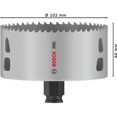 Bosch Professional Zubehör, Lochsäge, PRO Multi Material PC Plus Lochsäge, 102 mm, 4-tlg. (102 mm) Bosch Professional Zubehör, Lochsäge, PRO Multi Material PC Plus Lochsäge, 102 mm, 4-tlg. (102 mm)