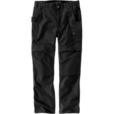 Carhartt, Arbeitshose, Robuste schwarze Arbeitshose von Steel (W32/L34) Carhartt, Arbeitshose, Robuste schwarze Arbeitshose von Steel (W32/L34)