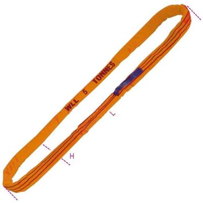 BETA, Fördertechnik, 081790520 Polyester-Rundschlinge - Orange 10 Meter, 10 Tonnen BETA, Fördertechnik, 081790520 Polyester-Rundschlinge - Orange 10 Meter, 10 Tonnen