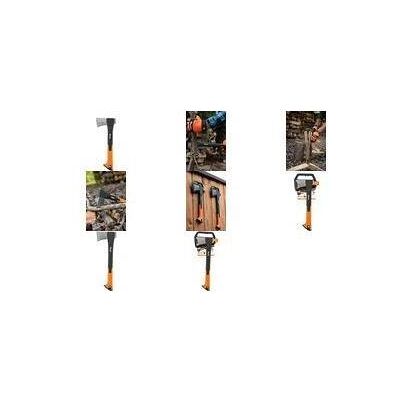Bradas, Axt + Beil, Universalaxt, Nylonstiel, Länge: 450 mm, 1.000 g Klinge aus gehärtetem Stahl, rutschfeste TPR Griff Bradas, Axt + Beil, Universalaxt, Nylonstiel, Länge: 450 mm, 1.000 g Klinge aus gehärtetem Stahl, rutschfeste TPR Griff