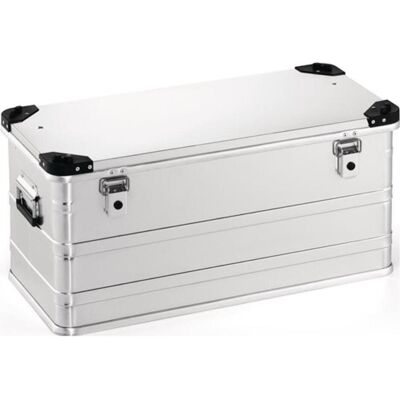 HP Autozubehör, Lagerbehälter, Aluminiumbox L782xB385xH380mm 91 l mit Klappverschluss und Stapelecken HP Autozubehör, Lagerbehälter, Aluminiumbox L782xB385xH380mm 91 l mit Klappverschluss und Stapelecken