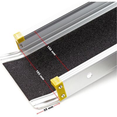 Wiltec, Garagenausstattung, 2x Auffahrrampe Teleskop Rampe 270kg klappbar Aluminium Laderampe Auffahrschiene Wiltec, Garagenausstattung, 2x Auffahrrampe Teleskop Rampe 270kg klappbar Aluminium Laderampe Auffahrschiene