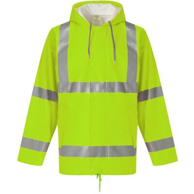 Yoko YHVS450 Weiche Flex Hi-Vis Gelbe Regenjacke Yoko YHVS450 Weiche Flex Hi-Vis Gelbe Regenjacke