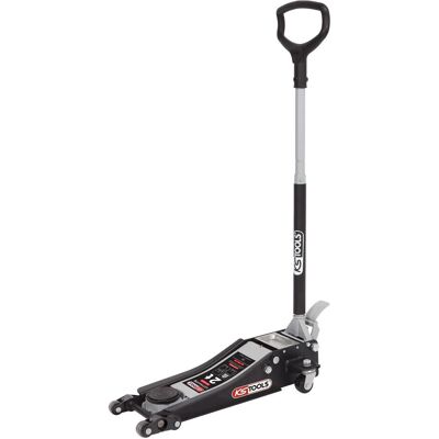 KS Tools, Wagenheber, ULTIMATE 2-Tonnen-Hydraulikwagenheber aus Stahl, extraflach, mit Doppelrollen vorne (2000 kg) KS Tools, Wagenheber, ULTIMATE 2-Tonnen-Hydraulikwagenheber aus Stahl, extraflach, mit Doppelrollen vorne (2000 kg)