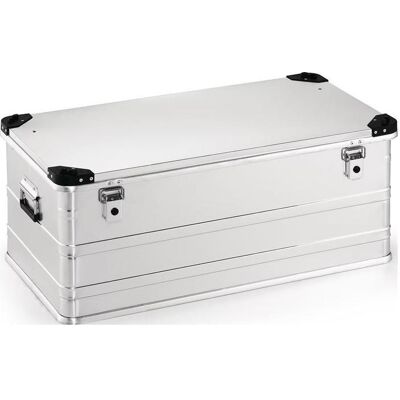HP Autozubehör, Lagerbehälter, Aluminiumbox L902xB495xH380mm 140 l mit Klappverschluss und Stapelecken HP Autozubehör, Lagerbehälter, Aluminiumbox L902xB495xH380mm 140 l mit Klappverschluss und Stapelecken