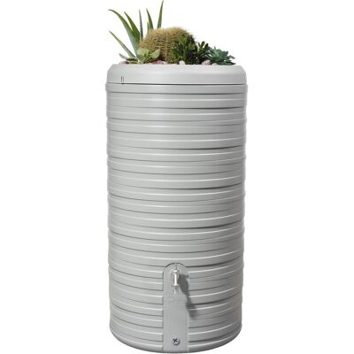 Garantia Nordic Regentonne - 300L - Steingrau - Pflanzschale Garantia Nordic Regentonne - 300L - Steingrau - Pflanzschale