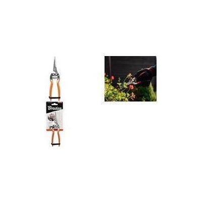 Bradas, Gartenschere, Bypass-Gartenschere V-SERIES, gerade Edelstahlklinge orange, Klinge aus Edelstahl mit Schutzbeschic Bradas, Gartenschere, Bypass-Gartenschere V-SERIES, gerade Edelstahlklinge orange, Klinge aus Edelstahl mit Schutzbeschic