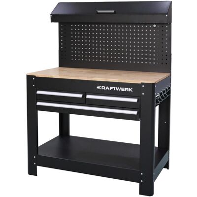 Kraftwerk, Werkbank + Arbeitsbock, Werkbank (114.20 cm, 61.20 cm) Kraftwerk, Werkbank + Arbeitsbock, Werkbank (114.20 cm, 61.20 cm)