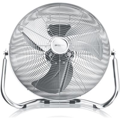 Brandson Windmaschine 53,5 cm Ø, Retro Bodenventilator 200W neigbar, Tragegriff, hoher Luftdurchsatz, silber, Ventilator, Silber Brandson Windmaschine 53,5 cm Ø, Retro Bodenventilator 200W neigbar, Tragegriff, hoher Luftdurchsatz, silber, Ventilator, Silber