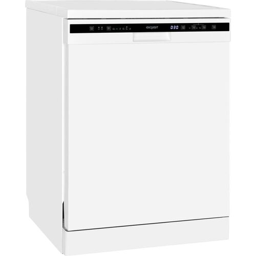 Exquisit GSP6312-030D weiss, Geschirrspüler (Standgerät), Geschirrspüler Freistehend, Weiss