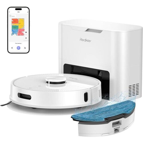 Redkey R10 Saugroboter, Staubsauger Roboter, Weiss