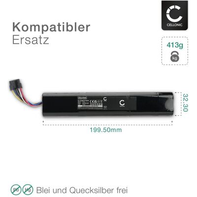 Cellonic Akku für Neato Botvac D7 Connected, D6, D5 , D4, D10, D3, D703, plus, D701, Staubsauger Roboter Zubehör, Schwarz Cellonic Akku für Neato Botvac D7 Connected, D6, D5 , D4, D10, D3, D703, plus, D701, Staubsauger Roboter Zubehör, Schwarz