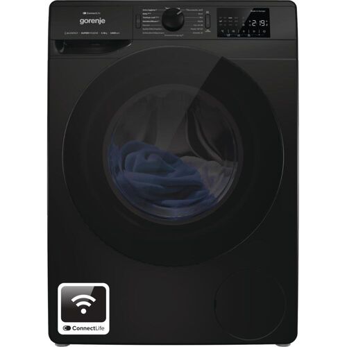 Gorenje WPNEI84A1DTSB, Waschmaschine, Schwarz