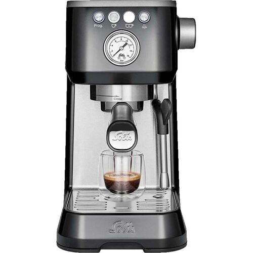 Solis Espressomaschine Schwarz, Siebträgermaschine, Schwarz
