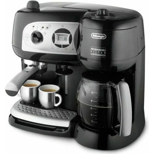 DeLonghi Espressomaschine und Kaffeemaschine, Siebträgermaschine, Schwarz
