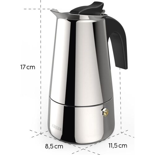 Xavax Espressokocher, Espressokocher, Schwarz