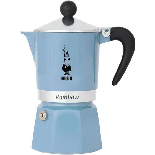 Bialetti Espressokocher Rainbow, Espressokocher, Blau