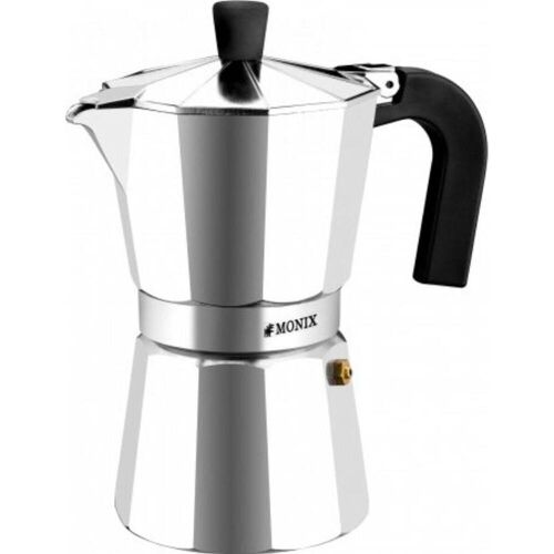 Monix M620006, Espressokocher, Silber