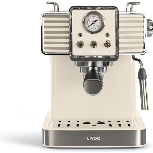 Livoo Espressomaschine, Siebträgermaschine, Weiss