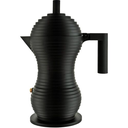Alessi Pulcina Espressokocher, Espressokocher, Schwarz