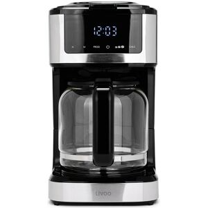 Livoo Programmierbare elektrische Kaffeemaschine, Filterkaffeemaschine, Schwarz Livoo Programmierbare elektrische Kaffeemaschine, Filterkaffeemaschine, Schwarz