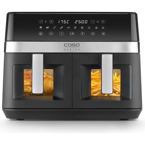Caso AirFry Duo Chef, Fritteuse, Schwarz