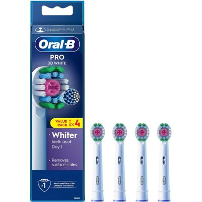 Oral-B Pro 3D X-förmige Borsten & einzigartige Polierschale, 4er-Pack Oral-B Pro 3D X-förmige Borsten & einzigartige Polierschale, 4er-Pack