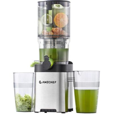 Amzchef CE-ZM1902B-SV Slow Juicer, Entsafter, Silber Amzchef CE-ZM1902B-SV Slow Juicer, Entsafter, Silber