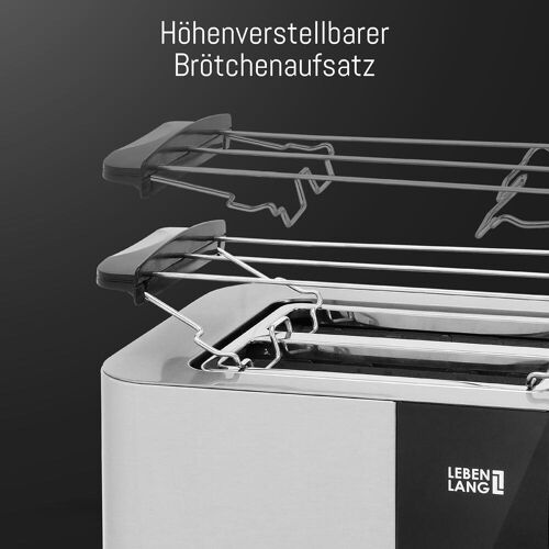 Lebenlang LBL9898, Toaster, Silber