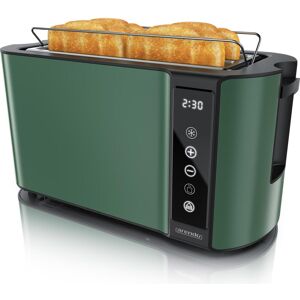 Arendo Toaster Wärmeisoliertes Doppelwandgehäuse, Touch-Display, 2 lange Schlitze, für 4 Scheiben, 1500 W, Toaster, Grün Arendo Toaster Wärmeisoliertes Doppelwandgehäuse, Touch-Display, 2 lange Schlitze, für 4 Scheiben, 1500 W, Toaster, Grün
