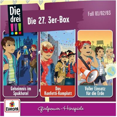 Europa Die drei!!! - 27. Box (F.81-83), Hörbücher Europa Die drei!!! - 27. Box (F.81-83), Hörbücher