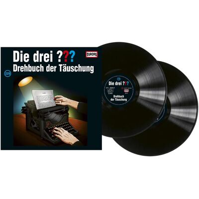 Europa Die drei DREI FRAGEZEICHEN 229 - Drehbuch der Täuschung (2LP), Schallplatten Europa Die drei DREI FRAGEZEICHEN 229 - Drehbuch der Täuschung (2LP), Schallplatten