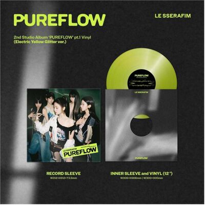 United 2nd Studio Album 'PUREFLOW' pt.1 (Electric Yellow Glitter ver.) (Vinyl), Schallplatten United 2nd Studio Album 'PUREFLOW' pt.1 (Electric Yellow Glitter ver.) (Vinyl), Schallplatten