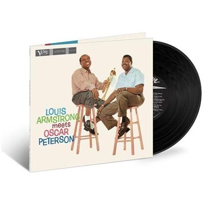 Verve Lp-Louis Armstrong/Oscar Peterson-Louis Meets Osca, Schallplatten Verve Lp-Louis Armstrong/Oscar Peterson-Louis Meets Osca, Schallplatten