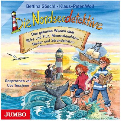 Jumbo Die Nordseedetektive Das geheime Wissen über Ebbe und Flut, Hörbücher von Klaus-Peter Wolf, Bettina Göschl Jumbo Die Nordseedetektive Das geheime Wissen über Ebbe und Flut, Hörbücher von Klaus-Peter Wolf, Bettina Göschl