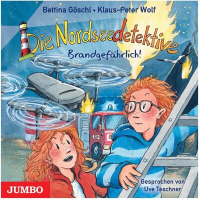 Jumbo Die Nordseedetektive Brandgefährlich! (12), Hörbücher von Klaus-Peter Wolf, Bettina Göschl Jumbo Die Nordseedetektive Brandgefährlich! (12), Hörbücher von Klaus-Peter Wolf, Bettina Göschl