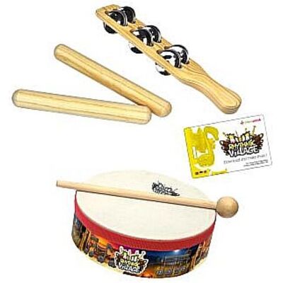 Voggenreiter Rhythmic Village PercussionSet (Deutsch, Englisch, Portugiesisch, Spanisch) Voggenreiter Rhythmic Village PercussionSet (Deutsch, Englisch, Portugiesisch, Spanisch)